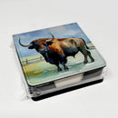 American Bison PU Leather Note Paper Holder
