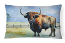 American Bison Throw Pillow