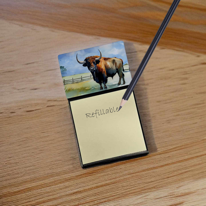 American Bison Sticky Note Holder- Refiilable Desk Accessory Note Pad