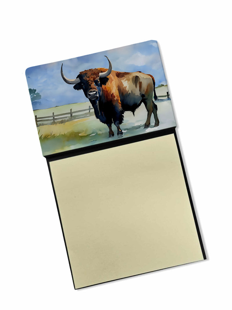 American Bison Sticky Note Holder- Refiilable Desk Accessory Note Pad