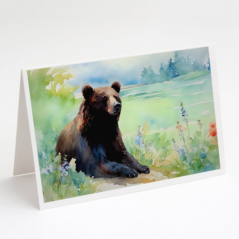 American Black Bear Greeting Cards Pack of 8