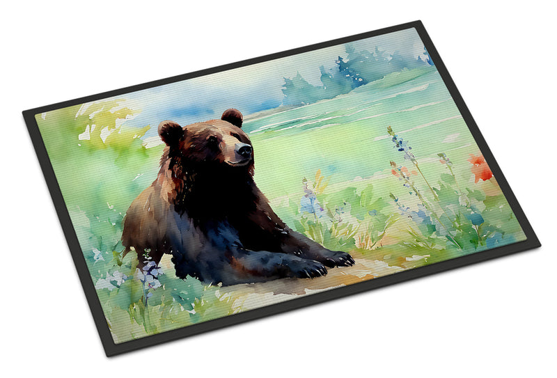 American Black Bear Doormat - Large 24x36 – Indoor/Outdoor Floor Mat with Artistic Flair