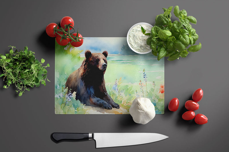 American Black Bear Glass Cutting Boards – Durable, Decorative Kitchen Art Large