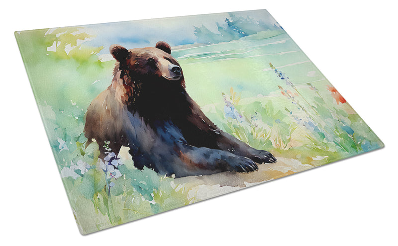 American Black Bear Glass Cutting Boards – Durable, Decorative Kitchen Art Large