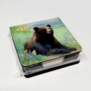 American Black Bear PU Leather Note Paper Holder