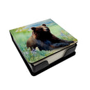 American Black Bear PU Leather Note Paper Holder