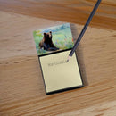 American Black Bear Sticky Note Holder- Refiilable Desk Accessory Note Pad