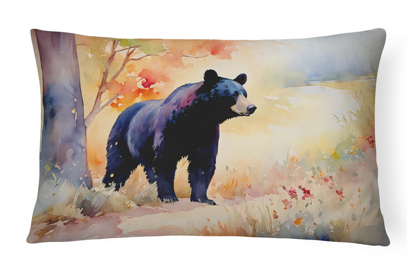 American Black Bear Throw Pillow