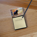 American Black Bear Sticky Note Holder- Refiilable Desk Accessory Note Pad