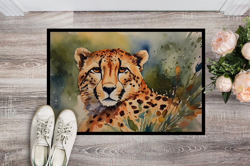 Cheetah Doormat - Large 24x36 – Indoor/Outdoor Floor Mat with Artistic Flair