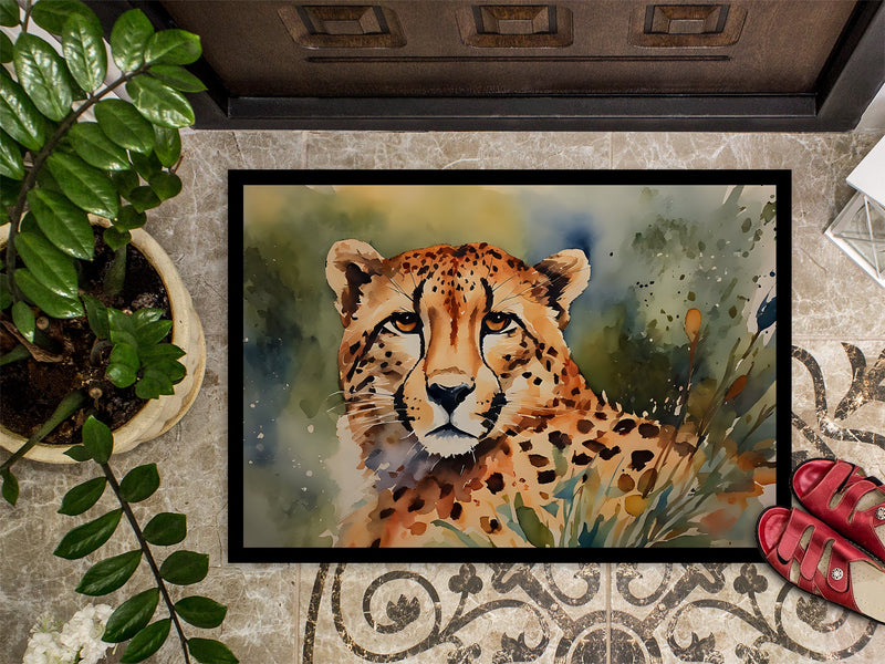 Cheetah Doormat - Large 24x36 – Indoor/Outdoor Floor Mat with Artistic Flair