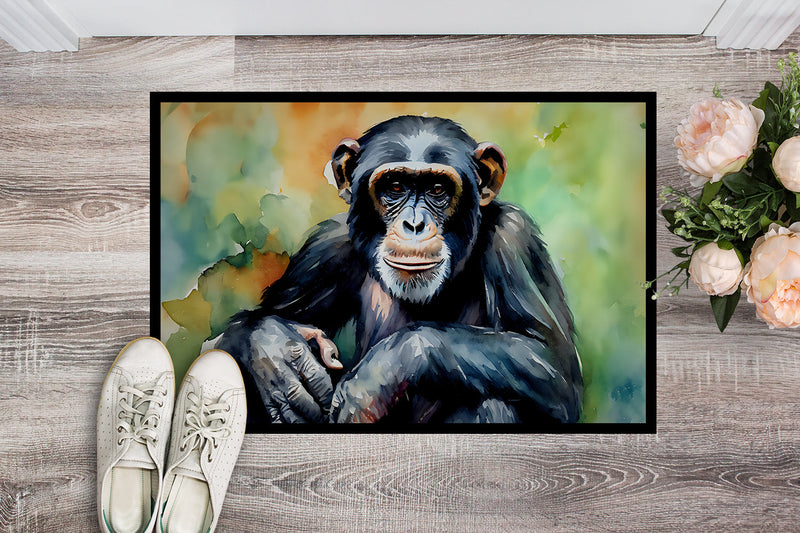 Chimpanzee Doormat - 18X27 Indoor / Outdoor Rug | Made in USA