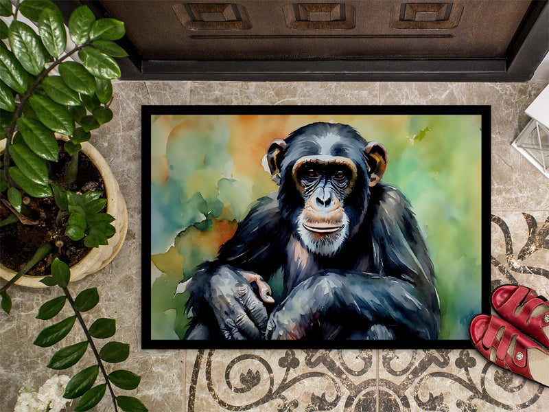Chimpanzee Doormat - 18X27 Indoor / Outdoor Rug | Made in USA