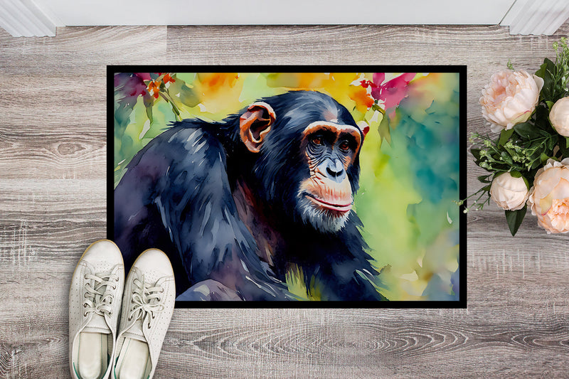 Chimpanzee Doormat - 18X27 Indoor / Outdoor Rug | Made in USA