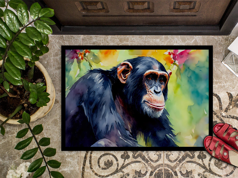 Chimpanzee Doormat - 18X27 Indoor / Outdoor Rug | Made in USA
