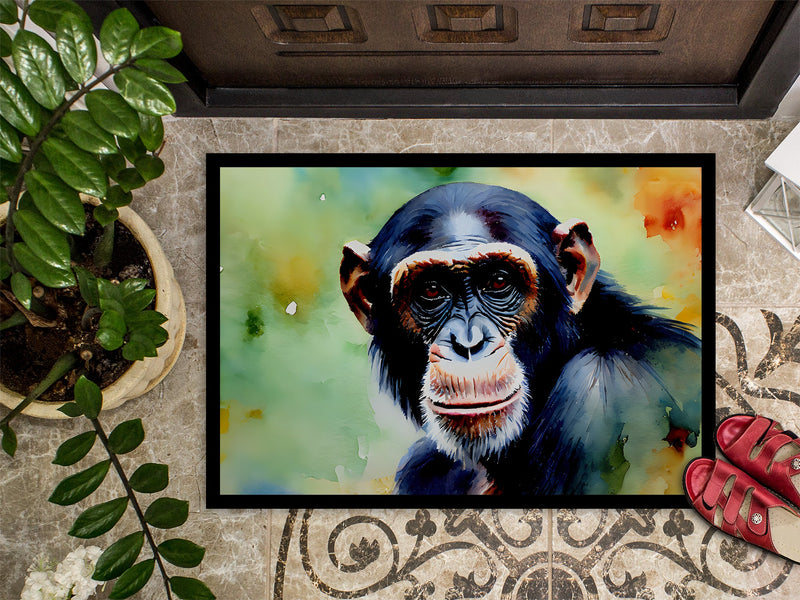 Chimpanzee Doormat - Large 24x36 – Indoor/Outdoor Floor Mat with Artistic Flair