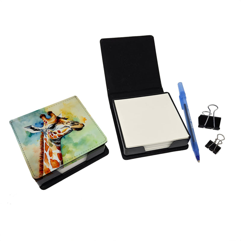 Giraffe PU Leather Note Paper Holder