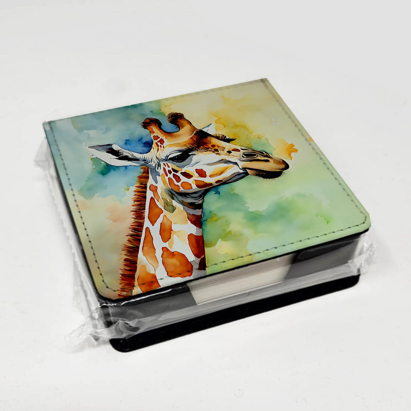Giraffe PU Leather Note Paper Holder
