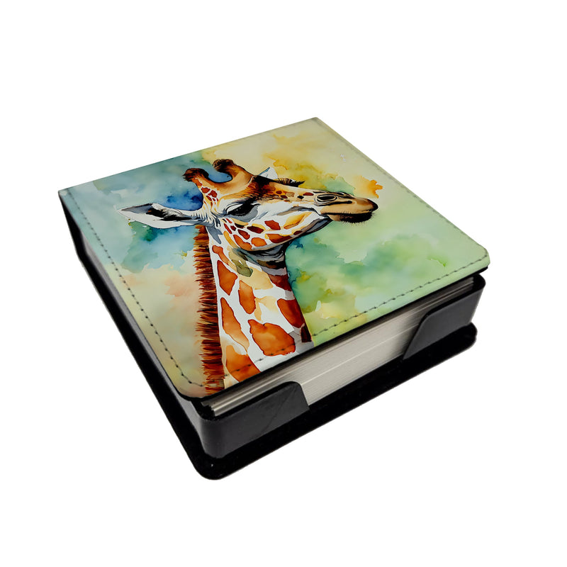 Giraffe PU Leather Note Paper Holder
