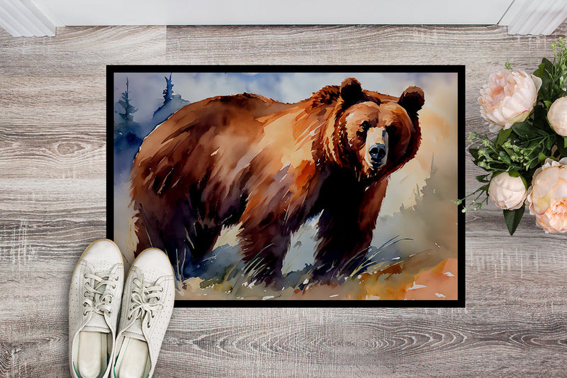 Grizzly Bear Doormat - 18X27 Indoor / Outdoor Rug | Made in USA