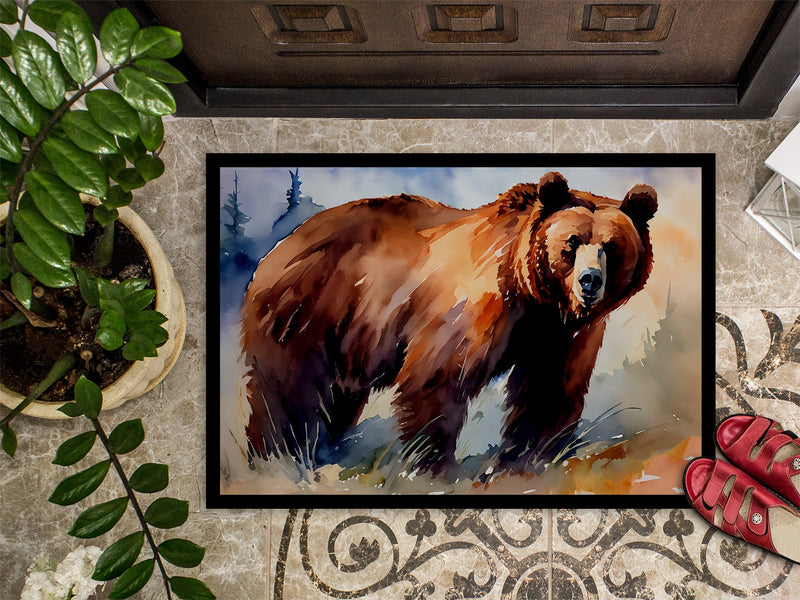 Grizzly Bear Doormat - 18X27 Indoor / Outdoor Rug | Made in USA