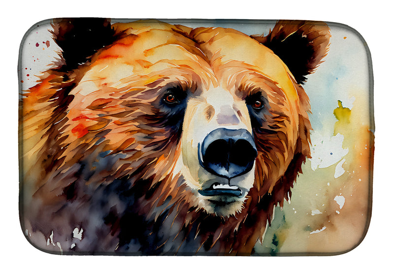 Grizzly Bear Dish Drying Mat