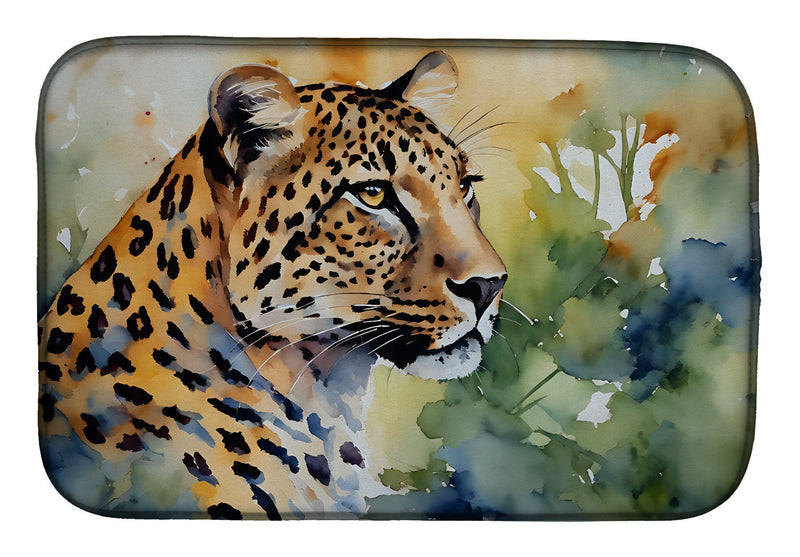Leopard Dish Drying Mat