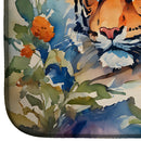 Tiger Dish Drying Mat