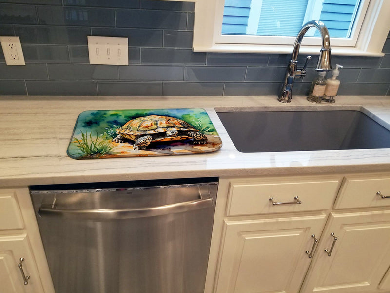 Turtles Tortoises Dish Drying Mat