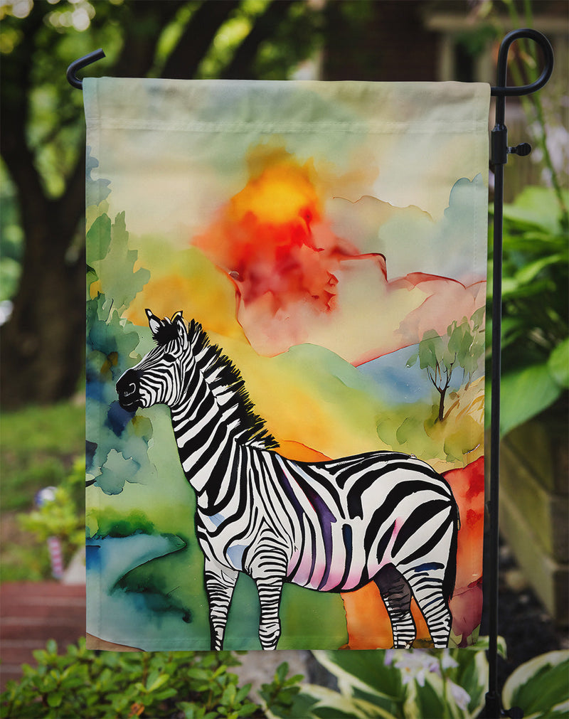 Zebra Garden Flag