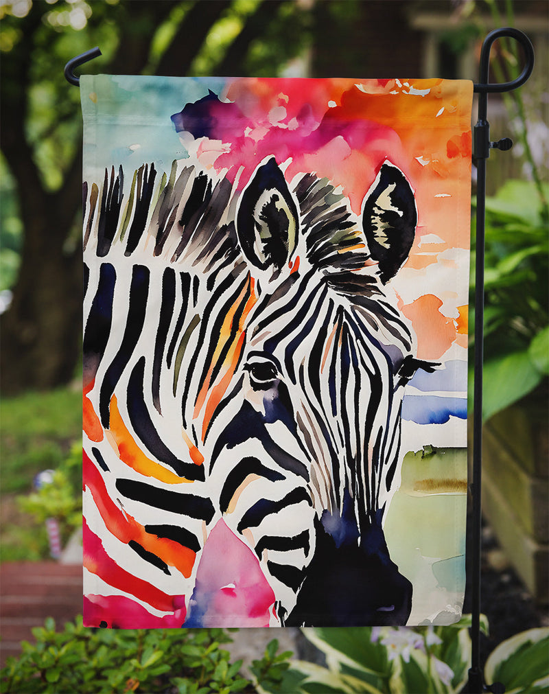 Zebra Garden Flag