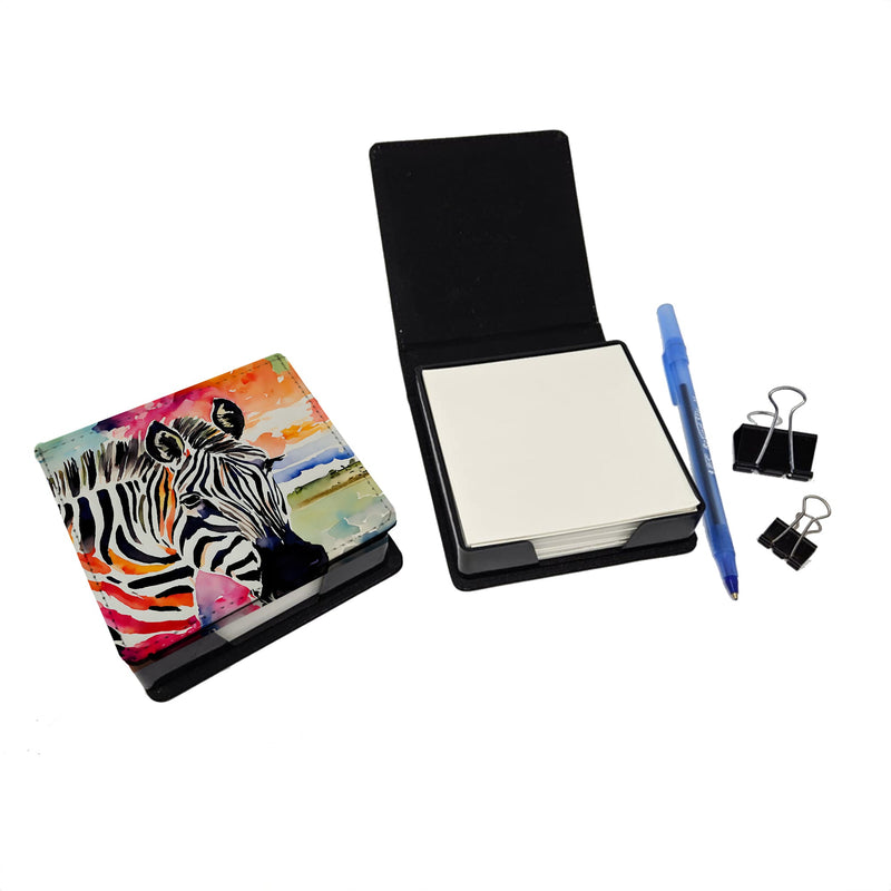 Zebra PU Leather Note Paper Holder