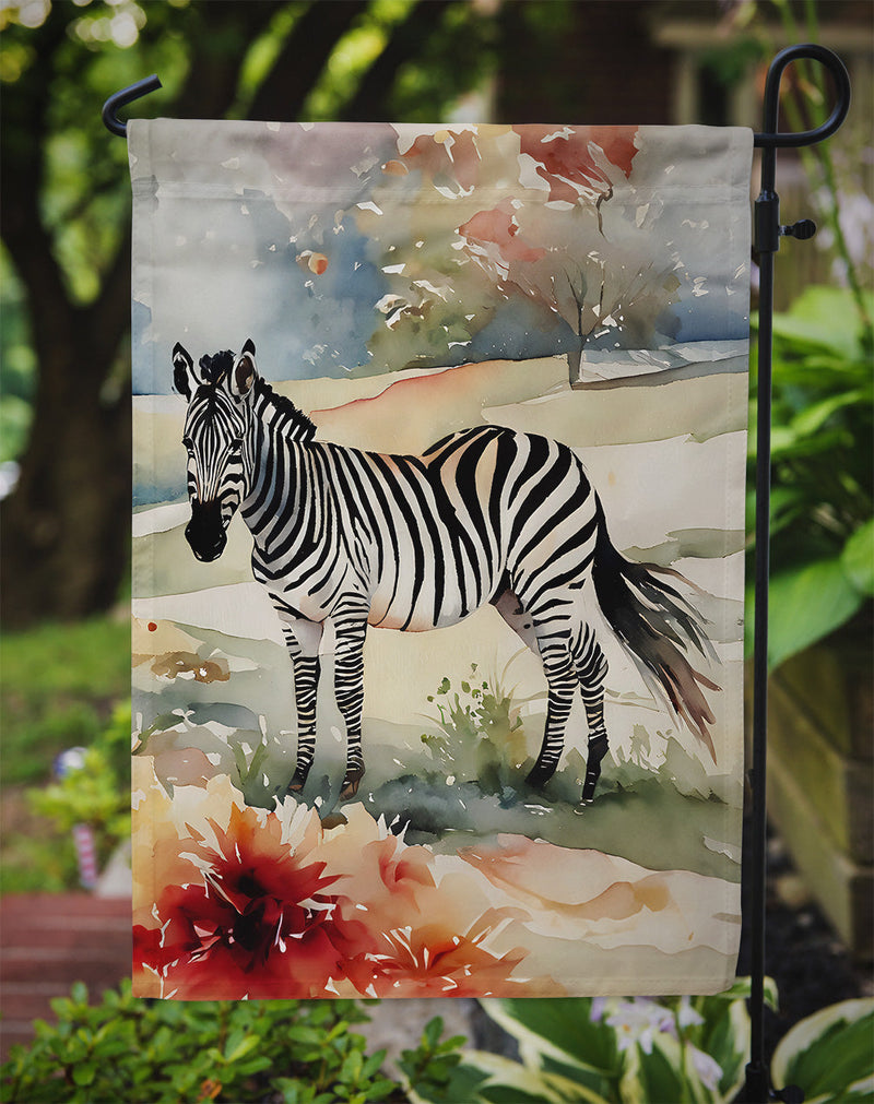 Zebra Garden Flag