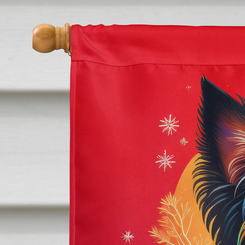 Affenpinscher Holiday Christmas House Flag