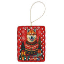 Akita Holiday Christmas Porcelain Ornament