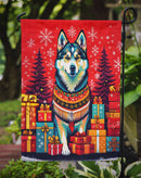 Alaskan Malamute Holiday Christmas Garden Flag – Outdoor Decorative Yard Flag
