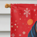 American English Coonhound Holiday Christmas House Flag