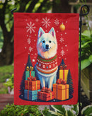 American Eskimo Holiday Christmas Garden Flag – Outdoor Decorative Yard Flag