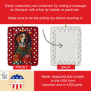 American Foxhound Dog Holiday Christmas Porcelain Ornament