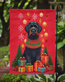 Black Russian Terrier Holiday Christmas Garden Flag – Outdoor Decorative Yard Flag