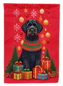 Black Russian Terrier Holiday Christmas Garden Flag – Outdoor Decorative Yard Flag