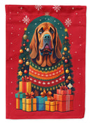 Bloodhound Holiday Christmas Garden Flag – Outdoor Decorative Yard Flag