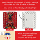 Border Terrier Holiday Christmas Porcelain Ornament