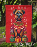 Border Terrier Holiday Christmas Garden Flag – Outdoor Decorative Yard Flag