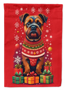 Border Terrier Holiday Christmas Garden Flag – Outdoor Decorative Yard Flag