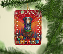 Borzoi Russian Wolfhound Holiday Christmas Porcelain Ornament