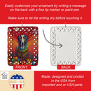 Borzoi Russian Wolfhound Holiday Christmas Porcelain Ornament