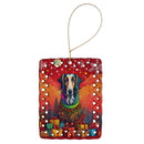 Borzoi Russian Wolfhound Holiday Christmas Porcelain Ornament