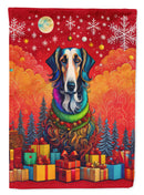 Borzoi Russian Wolfhound Holiday Christmas Garden Flag – Outdoor Decorative Yard Flag