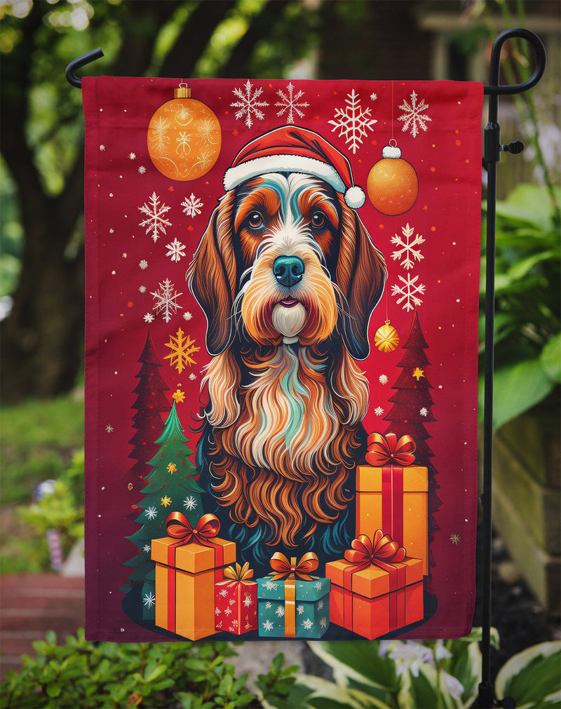 Petit Basset Griffon Vendeen Holiday Christmas Garden Flag